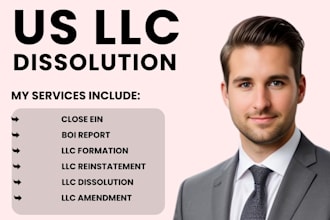 dissolve, terminate, reinstate, amend llc, close ein