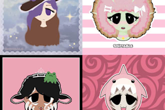 draw a chibi style headshot for you