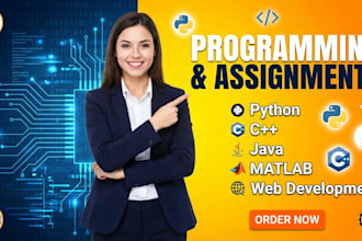 be your coder and do c cpp python java programming projects
