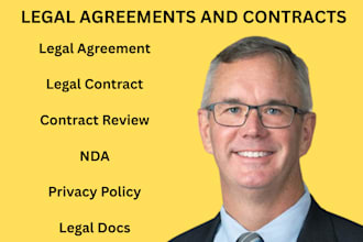 write legal agreements, contracts, nda, terms and conditions, and privacy policy