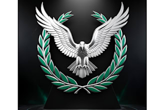 3d emblem design custom cnc engraving professional business logo design