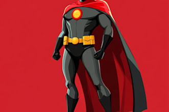 draw your female superhero cartoon character from photos