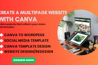 build canva website design, canva template, migratre canva to wix wordpress ghl