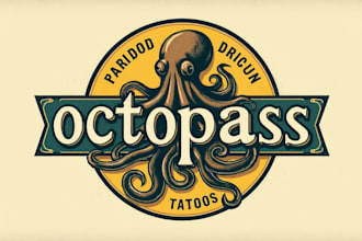 design creative octopus logo in a very short time