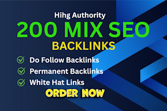high quality 60 mix backlinks do follow on high da pa sites