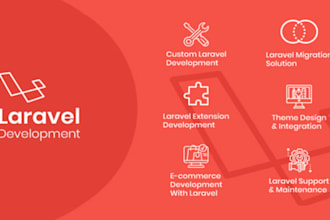 develop a secure laravel web application or backend