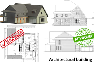 draw architectural floor plan in autocad 2d floor plan for city permit