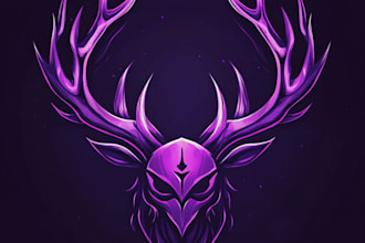 design fantasy game logo with cool unique magic style