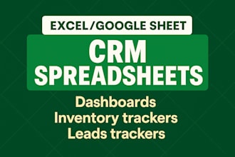 clean excel spreadsheet and organize your CRM, supplier data