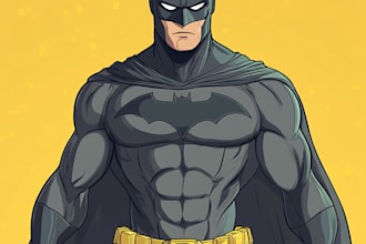 draw character in classic marvel comic style
