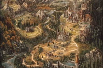 vector map country map fantasy map cartography