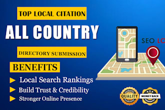 do uae, usa, uk, canada, australia local citations and directory submissions