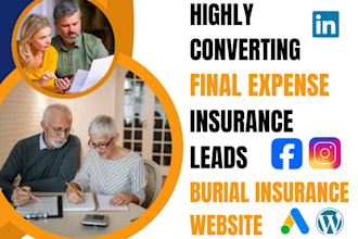 generate final expense leads final expense landing page burial insurance website