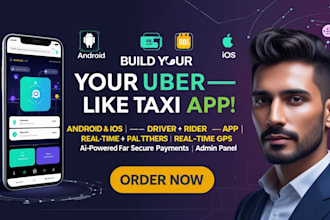 build a custom uber clone, taxi booking app, ride sharing app, and a gojek app