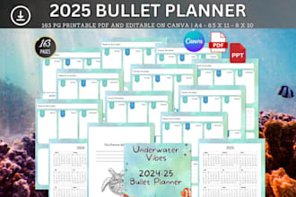 digital bullet journal motivation planner health and wellness planner for etsy