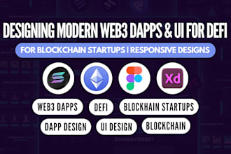 develop custom web3 dapps, dashboards and UI for dao defi blockchain startups