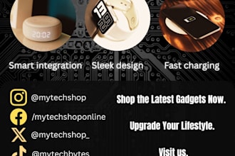 create a fitting and simple flyer
