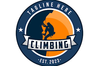 design original climbing logo with new concepts