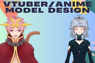 design a high quality anime or vtuber model