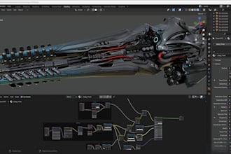 do 3d props hard surface modeling 3d game assets 3d weapon gun design 3d object