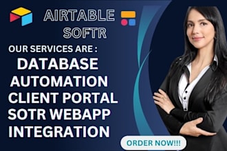 airtable database airtable automation, airtable interface, softr web app expert