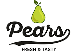 design luxury pear logo with source file