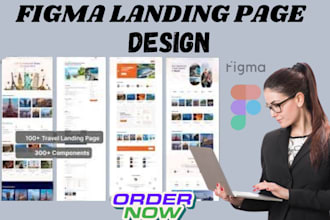 create stunning figma website designs, landing pages, and UI mockups