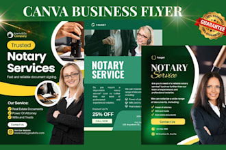 create professional notary flyer