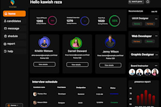 create modern landing page design