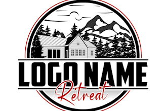 design gorgeous retreat logo in one day