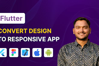 convert your figma design into a responsive flutter app