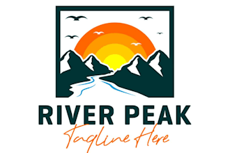 make awesome river logo with unlimited revision