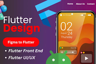 design flutter apps, bespoke flutter UI, convert figma to flutter