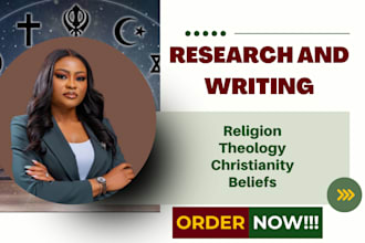 work on theology, christianity, beliefs, religion and religious institutions