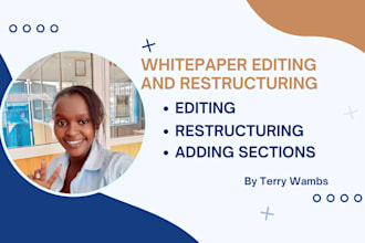 restructure and edit your whitepaper to make it professional within 5 hours