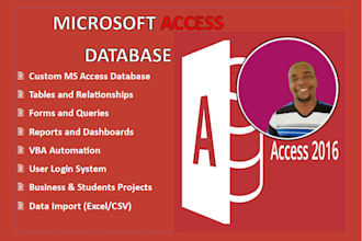 create a custom ms access database for your business