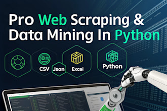 web scraping and data mining using python
