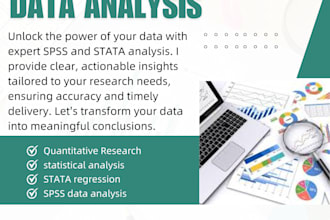 analyze and interpret your data using spss or stata