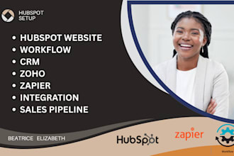 setup and integrate hubspot CRM, customize zoho workflows,  automate with zapier