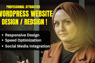 design professional minimalistic wordpress website