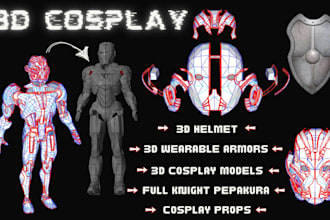 full knight pepakura 3d cosplay armor game assets 3d cosplay props for 3d print