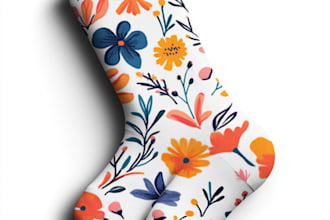 design custom art and patterned socks for you
