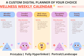 etsy digital planner, hyperlinked planner, digital journal, etsy digital product