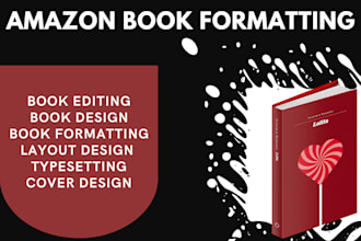 do canva book layout formatting, editing, book design for amazon KDP paperback