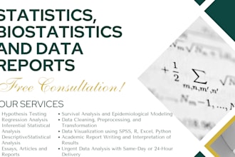 do statistics, biostatistics, and data reports urgent tasks