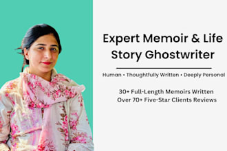 ghostwrite your legacy memoir, preserve your memories before they fade