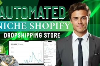 build automated niche shopify dropshipping store responsive shopify website