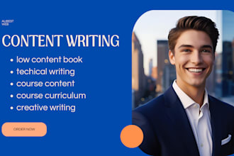 create low content book, course curriculum, create writing, technical writing
