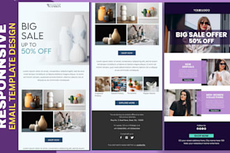 design mailerlite newsletter html email template design brevo convertkit setup