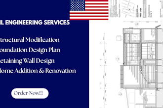create permit foundation framing plans for wood concrete structural engineer